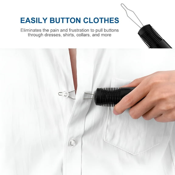 XIRQI Grip Button Hook Helper Universal Grip Button Hook Helper Zipper Pull Assist Tool Dressing Aids Tool for Arthritis Elderly Limited Hand Mobility