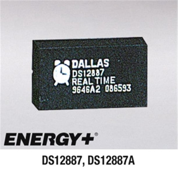 FedCo Batteries Compatible avec la Puce d'Horloge DS12887A à Semi-Conducteurs Dallas avec Batterie pour Mémoire d'Horloge