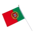 thumbnail image 2 of Bandera pequeña para ondear a mano, ideal para fiestas de aficionados, bares y decoración de ambientes | Bandera multicolor de tela con mástil de plástico, 2 of 6