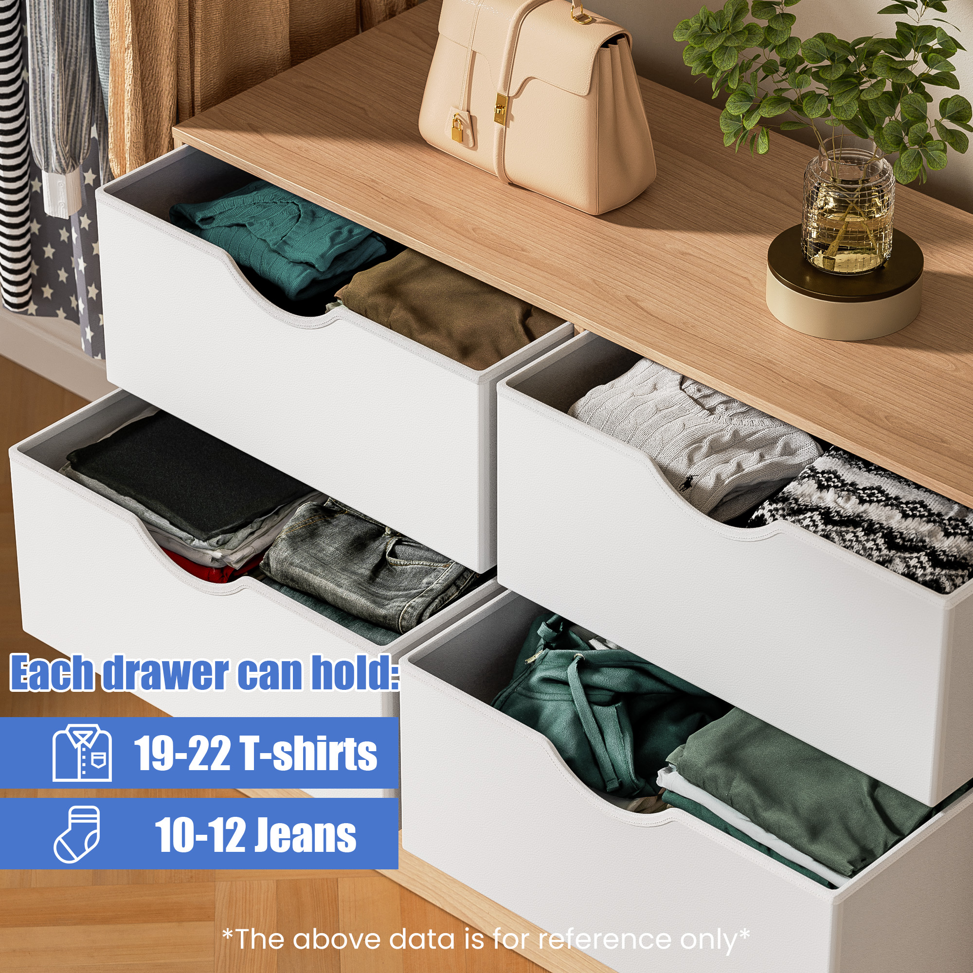 3 Tier Storage Organizer Wooden Book Shelf, 6 Cube Bookcase, 6 Removable Fabric PU Drawers Open Bookshelf, Modern Floor Standing Display Bookshelf for Living Room, Entryway, Home Office,Oak