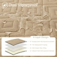 thumbnail image 2 of Smiry Waterproof Dog Couch Covers, Washable Dog Blankets For Sofa & Bed, Reversible Furniture Protector For Pets (82x82 Inch, Camel/Beige), 2 of 7