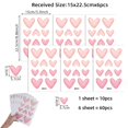 thumbnail image 3 of 60 Pcs Valentines Day Wall Decals, Heart Wall Stickers Decor, Removable DIY Eco-Friendly PVC Wall Decals, for Wedding Anniversary Party Bedroom Home Office School Baby Room Decor, Pink, 3 of 7