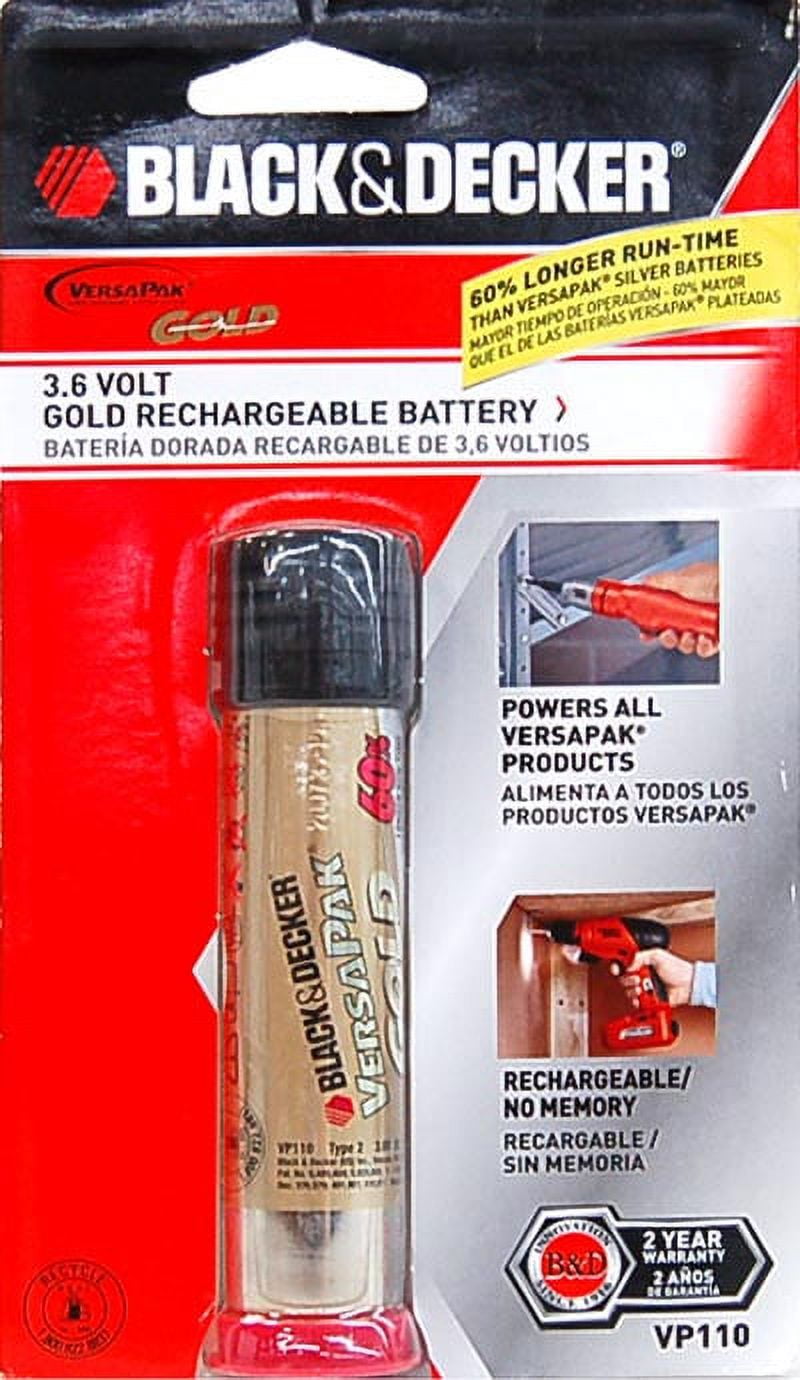 Black & Decker 11294 3.6 volt VersaPak Gold Battery on PopScreen
