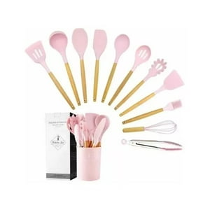 Set Utensilios Cocina Silicona Antiadherente Multifuncional GENERICO