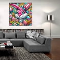 thumbnail image 5 of Epic Art 'Easter Bunny - Vivid Abstract' by Rey Klimt Acrylic Glass Wall Art, 36" x 36", 5 of 8