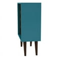thumbnail image 5 of Manhattan Comfort Lund 12 Bottle Wine Rack Cabinet in Aqua and Brown, 5 of 6