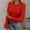 Red, variant on Womens Long Sleeve Stretch Crewneck Ribbed T Shirt Fitted Casual Basic Tops Long Sleeve T Shirts Women Womens Tops And Tees Long Sleeve Thin T Shirt Women Women Tee Shirts Pack Short Long Sleeve Tee