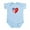 Sky Blue, variant on CafePress - Family Heart Infant Bodysuit - Baby Light Bodysuit, Size Newborn - 24 Months