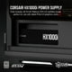 thumbnail image 2 of Fuente de alimentación ATX Corsair HX1000i totalmente modular y de ruido ultrabajo - Compatible con ATX 3.1 y PCIe 5.1 - Ventilador con cojinetes fluidodinámicos - Compatible con el software CORSAIR i, 2 of 5