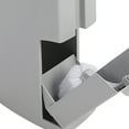 thumbnail image 3 of BIMZUC Bathroom Trash Can with Toilet Brush and Holder, Pop Up Touch Lid Garbage Bin, 1.3 Gallon / 5 Liter Capacity, Removable Inner Bucket, Narrow Slim Design for Compact Spaces, Gray (18.5x9.84 in), 3 of 9