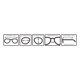 thumbnail image 5 of Paquete de 6 gafas de lectura Boost Eyewear negras +2.00 para hombres/mujeres, 5 of 8