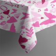 thumbnail image 3 of Pink Breast Cancer Rectangle Tablecloth 60"x84",Waterproof Polyester Rectangle Table Cloth, Wipeable Spillproof Polyester Tablecloth for Dining, Camping, Indoor and Outdoor, 3 of 5