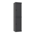 thumbnail image 3 of 100% Solid Wood 16.5" Kitchen Pantry Storage Cabinet with Doors and Adjustable Shelves, Gray Wooden Cabinet, 3 of 7