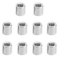 thumbnail image 1 of HUGFEGWE Round Connector Nuts Threaded Sleeve Rod Coupling Nut for Connect Two Threaded Shafts 10PCS CJB91-25823, 1 of 5