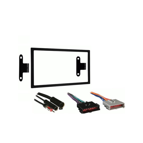 Fits Nissan Frontier 02-04 Metra Double DIN Dash Kit with Harmony Radio Harness