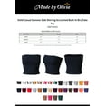 thumbnail image 2 of Made by Olivia Women's Solid Casual Summer Side Shirring Scrunched Double Layered Tube Top, 2 of 5
