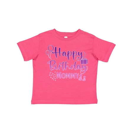 

Inktastic Purple Happy Birthday Mommy Gift Toddler Boy or Toddler Girl T-Shirt