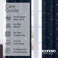 thumbnail image 4 of Deconovo Blackout Curtains for Kids Room, Silver Dots Printed Pattern (52W x 63L inch, Navy Blue, 2 Panels), 4 of 7
