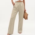 thumbnail image 3 of High Waist Straight Leg Pants for Womens Breathable Comfy Running Sports Trousers with Pockets XXL, 3 of 6