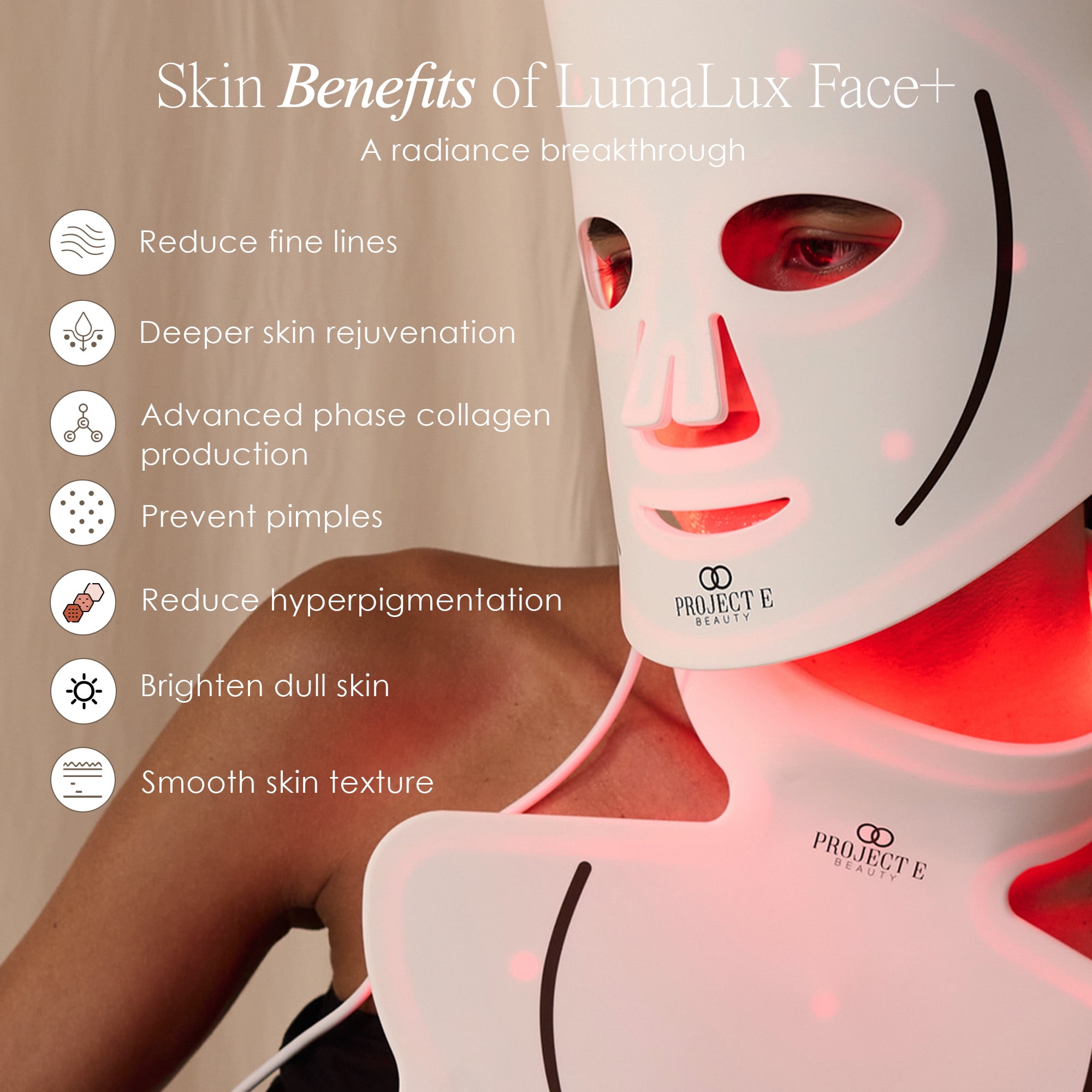 Project E Beauty LED Light Therapy Mask