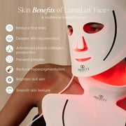 Project E Beauty Lumalux Face+ Led Face Mask Light Therapy | 1600 LEDs | 7+2 Colors 460~1072nm | Acne Light | Red Light Therapy Mask For Face and Neck