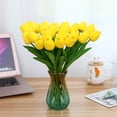 thumbnail image 5 of Artificial Tulips Flowers,20 Pcs 13.5" Artificial Latex Tulips Flowers for Home Room Office Party Wedding Decoration（Dark Pink）, 5 of 5