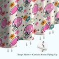 thumbnail image 6 of Beige Pink Football Helmets Pattern Shower Curtain 72"x72" ,Bathroom Decorative Shower Curtains Set with 12 Hooks,Modern Waterproof Washable Shower Curtain, 6 of 6