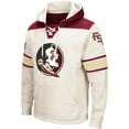 thumbnail image 2 of Men's Colosseum Cream Florida State Seminoles Big & Tall Hockey Lace-Up Pullover Hoodie, 2 of 3