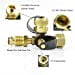 thumbnail image 4 of Stanbroil Propane Gas Brass Tee Adapter with 4 Port for RV or Motorhome, 4 of 4