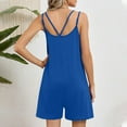 thumbnail image 4 of Women's Rompers Coverup Sleeveless Spaghetti Strap Wide Leg Bathing Jumpsuits Beach Summer Relaxed Fit Overalls with Pockets, 4 of 5