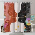 thumbnail image 1 of Whimsical Cartoon Shower Curtain with Lights - Playful Design, 1 of 4