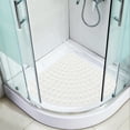 thumbnail image 4 of JingChun Clearance Under $2.00 Corner Shower Mats Bath Mat with Suction Cups and Drains Holes Quickly Dry Antis Slip Bathmat Washable Shower Stall Mats for Bathroom, 4 of 6