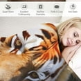 thumbnail image 3 of Nawypu  Golden Tiger Blanket Animal Print Soft Fuzzy Plush Throw for Couch Sofa Bed, 3 of 6