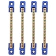 thumbnail image 1 of Miangastore 4pcs Copper Ground Bar Terminal Block With Base For Electrical Circuit Connection Grounding Bus Bar Ground Terminal Bar High Power Terminal Block Ground Bus Bar, 1 of 9