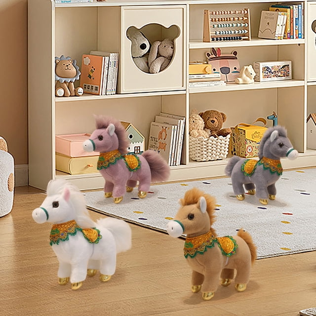 Sentmoon Peluche Cadeau de la Saint-Valentin Année du Cheval le Jouet Cheval Accueillant Petit Cheval