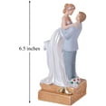 thumbnail image 2 of Newlyweds Couple Collectible Figurines, Sweet Loving Wedding Couple Figures Husband Wife Statue Lover Sculpture Birthday Wedding Anniversary Valentine's Day Present for Wife Husband, 2 of 4