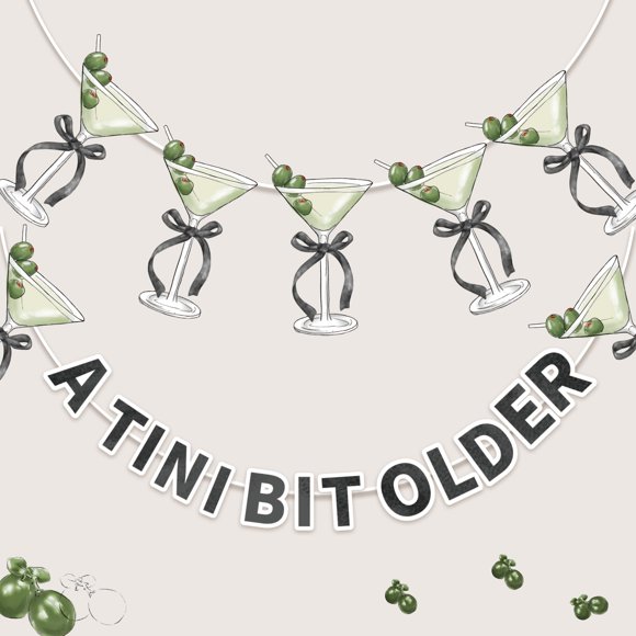 Pancarta TaoBary A Tini Bit Older para decoración de fiesta, 2 unidades