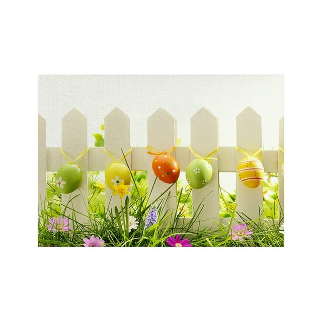 Binwennn Table Runners for round Tables Easter Bunny Egg Pattern Placemat Easter Decoration Festive Atmosphere Strong Beautiful