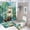 style-1, variant on Red Lighthouse by Night Shower Curtain Waterproof Bathroom Curtain Set with Hooks Home Decor Bathroom Curtains 4pcs