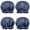 Blue Sun Moon-1, variant on Shower Caps,Beige Sun Moon Planet Star Pattern Waterproof Shower Cap for Women 4 Pieces,Double Reusable Hair Cover for Shower PEVA Elastic Stretch Hem