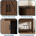 thumbnail image 5 of 48" Buffet Sideboard Cabinet with Storage Farmhouse Sideboard Buffet w/2 Drawers and 2 Cabinets Wood Coffee Bar Cabinet for Kitchen, Dining Room, Living Room, Entryway, 5 of 7