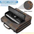 thumbnail image 6 of Zipper Binder with Shoulder Strap 2 inch 3 Ring Waterproof File Folder Organizer Bag 500 Sheet Ancient Art Shapes, 6 of 8