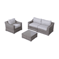 thumbnail image 2 of Miekor Furniture Fully Assembled Wicker 3-Person Seating Set with Cushions 37249, 2 of 8