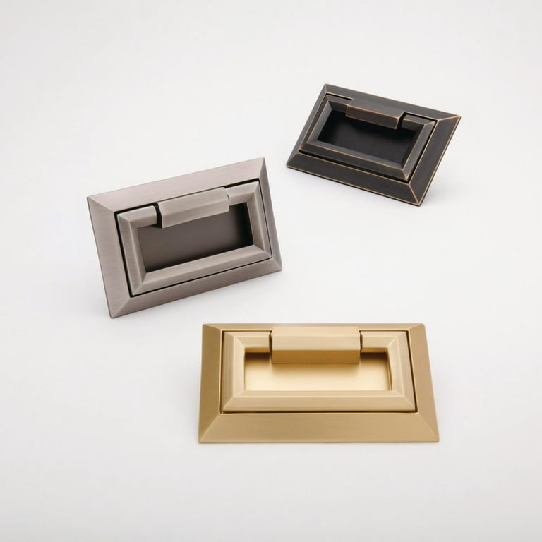 External Campaign 3 in. (76mm) Center-to-Center Brushed Brass Drawer Pull External Campaign 3 in. (76mm) Center-to-Center Brushed Brass Drawer Pull