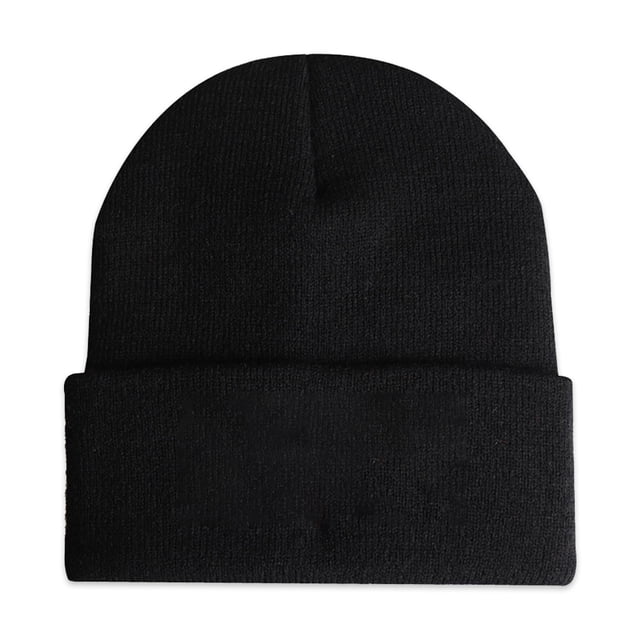 Qarigey Sombreros de punto de otoño, gorra bordada portátil para mantener el calor, gorro y cálido para esquiar a la moda cómodo para fiesta al Sombreros Negro Qarigey AP013233-01