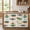 Beige, variant on Green Boho Cabinet Curtains 35"W x 35"L, Vintage Ethnic Tribe Southwestern Sink Skirt for Bathroom Kitchen Self Adhesive, Desk Privacy Short Curtain for Under Sink Classroom Closet