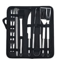 thumbnail image 1 of Set de 18 Utensilios y Cubiertos Profesional para Asador Carne Asada en Acero Inoxidable. Espátula, Pinzas, Tenedores, Pinchos, Cepillo para Asar, etc.Barbacoa al Aire libre, Picnic de Camping Shuxiu Wang  9024719201801, 1 of 5
