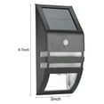 thumbnail image 3 of Lámpara PIR con Energía Solar Lámpara de Pared Al Aire Libre Sensor de 2 Luces LED para Pared Lámparas de Seguridad para Jardín Negro Blanco Cálido ANGGREK Otros, 3 of 8