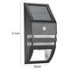 thumbnail image 3 of Lámpara PIR con Energía Solar Lámpara de Pared Al Aire Libre Sensor de 2 Luces LED para Pared Lámparas de Seguridad para Jardín Negro Blanco Cálido ANGGREK Otros, 3 of 8