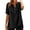 Black., variant on Akafmk Plus Size Womens Tops,Blouses for Women Summer Tops,Short Sleeve Tops Solid Color Loose Fitting V-neck Linen Blouses Tunic Tops